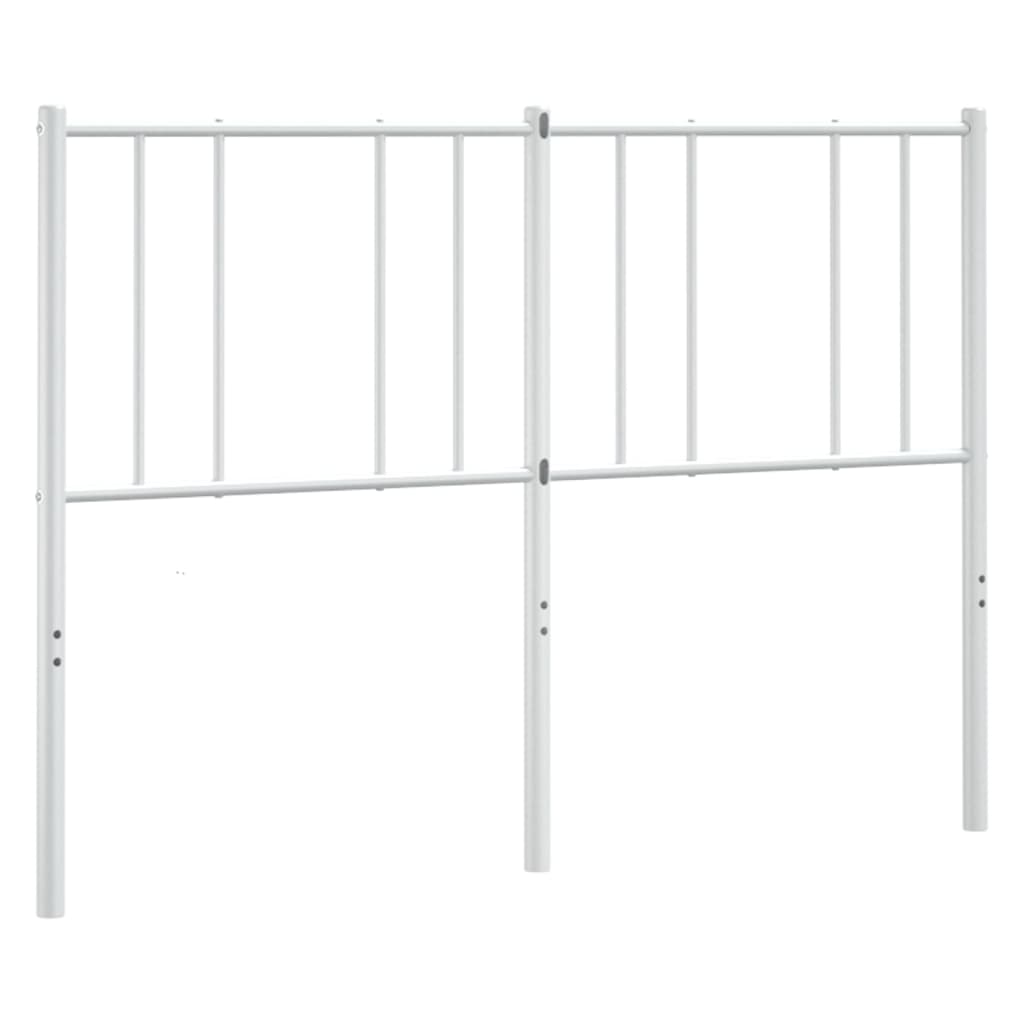 8720845789367_a_en_hd_1 vidaXL Metal Headboard White 152 cm Queen - Image 2