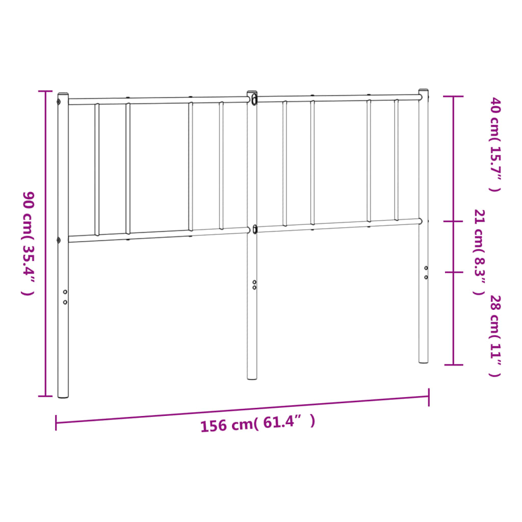 8720845789367_g_en_hd_6 vidaXL Metal Headboard White 152 cm Queen - Image 8