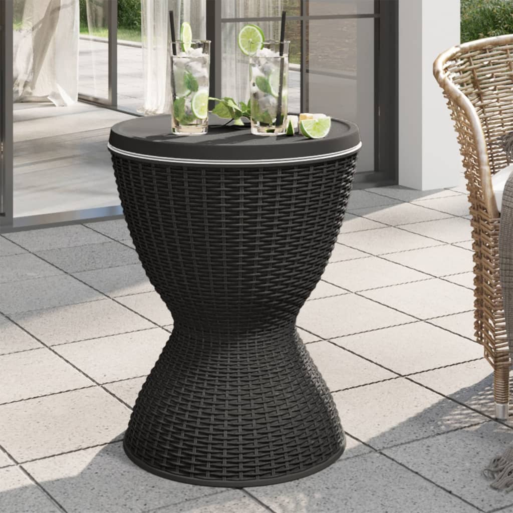 8720845789527_g_en_hd_1 vidaXL 3-in-1 Ice Cooler Table Black Polypropylene - Image 3