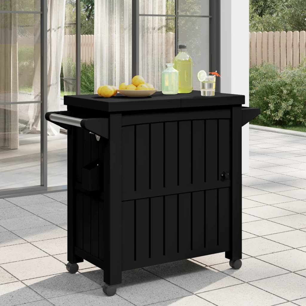8720845789640_g_en_hd_1 vidaXL 3-in-1 Serving Cart Black Polypropylene - Image 3