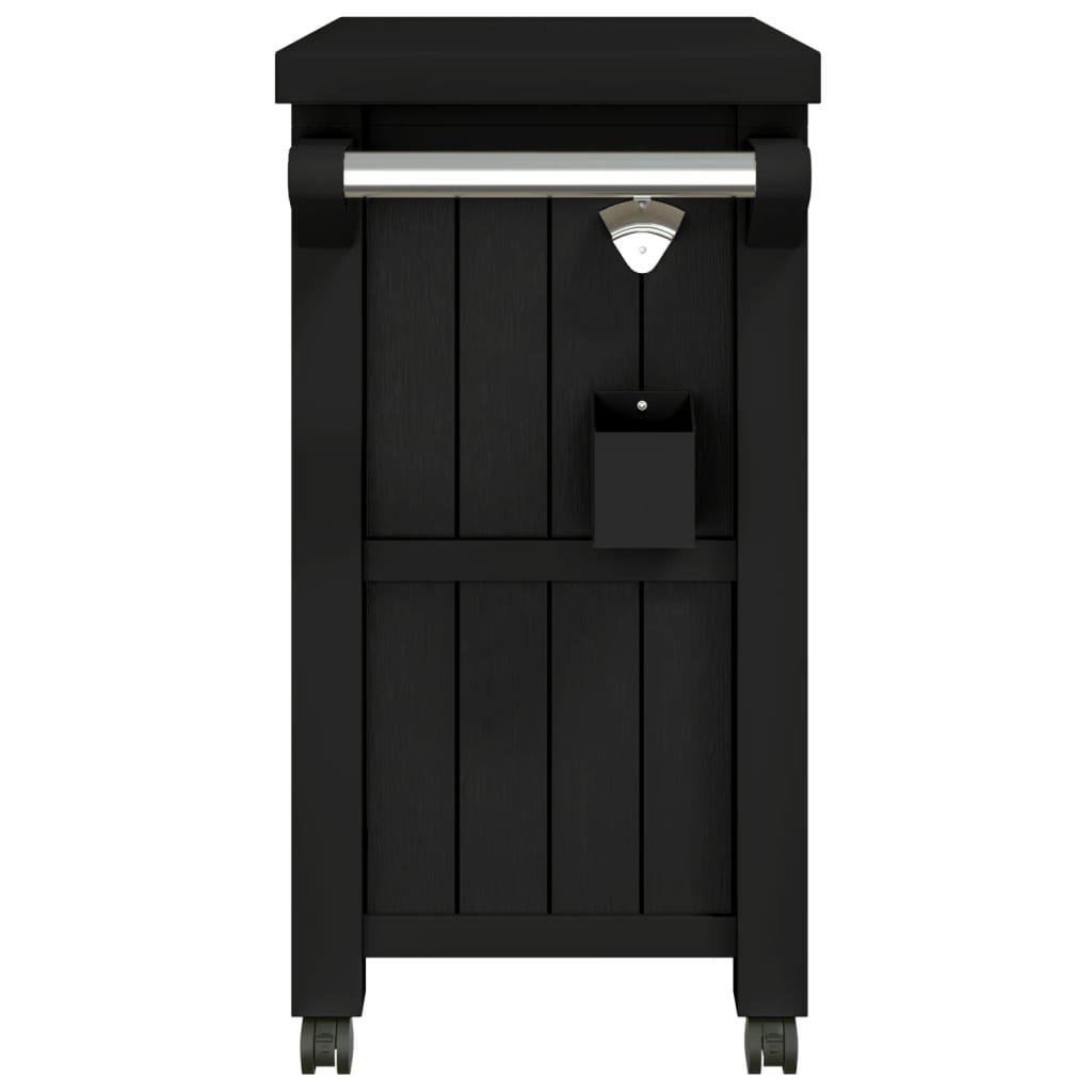 8720845789640_g_en_hd_3 vidaXL 3-in-1 Serving Cart Black Polypropylene - Image 5