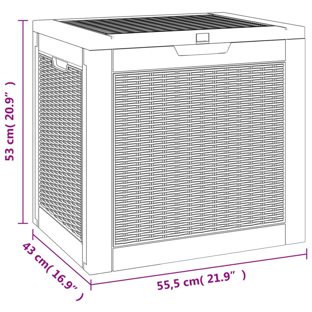 8720845789749_g_en_hd_6 vidaXL Garden Storage Box Light Brown 55.5x43x53 cm Polypropylene - Image 8