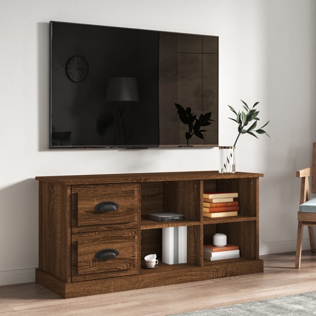 8720845790738_m_en_hd_1 vidaXL TV Cabinet Brown Oak 102x35.5x47.5 cm Engineered Wood - Image 1