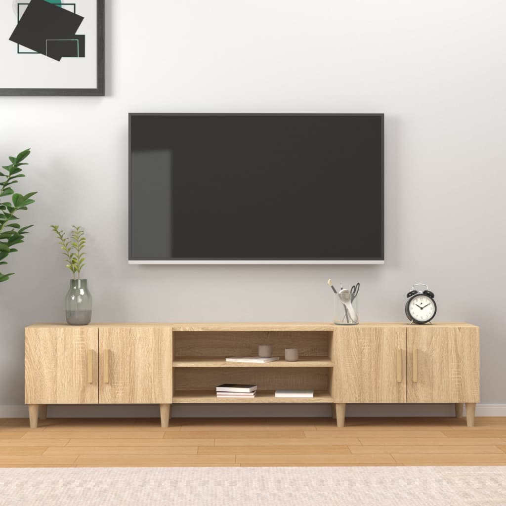 8720845791490_m_en_hd_1 vidaXL TV Cabinet Sonoma Oak 180x31.5x40 cm Engineered Wood - Image 1