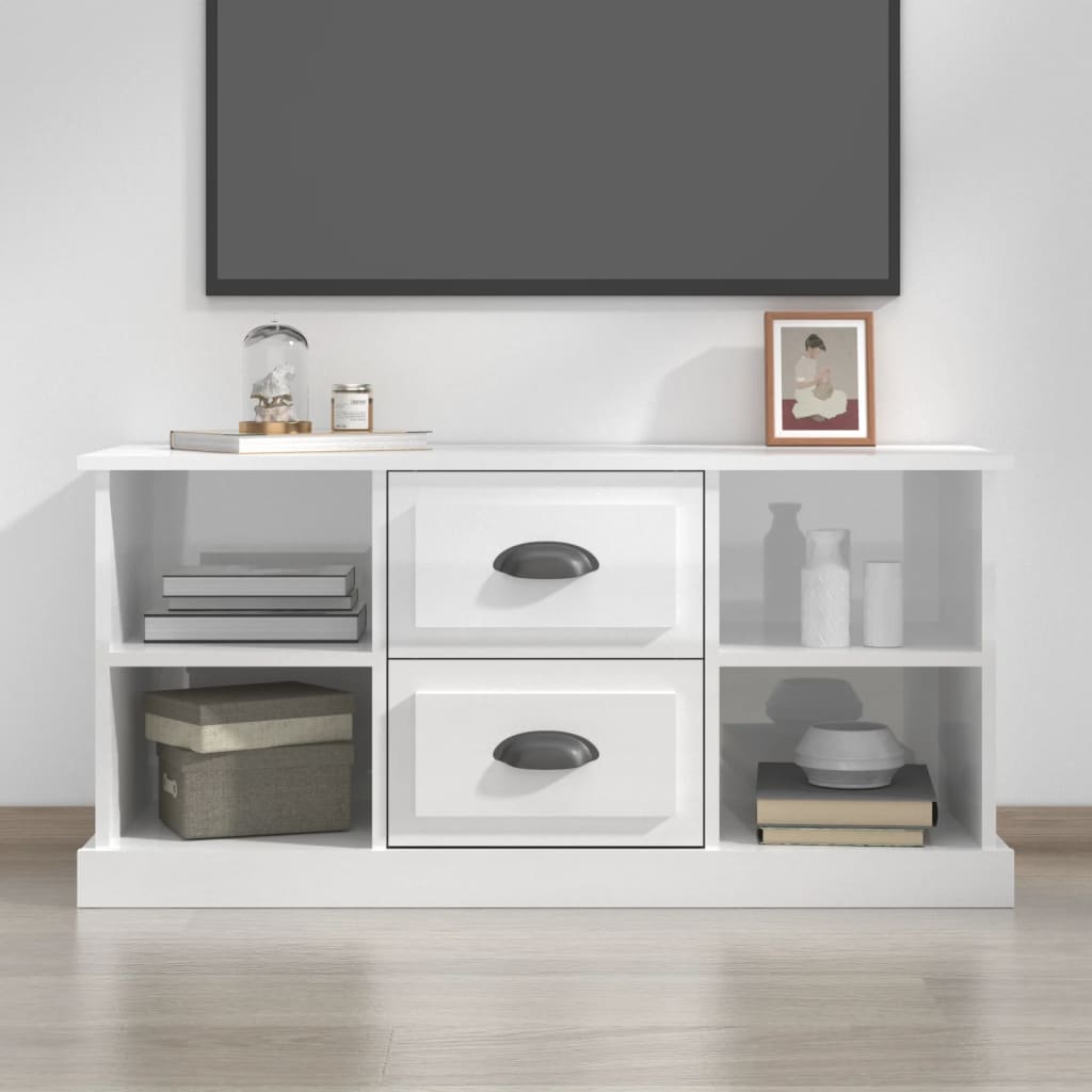 8720845791643_m_en_hd_1 vidaXL TV Cabinet High Gloss White 99.5x35.5x48 cm Engineered Wood - Image 1