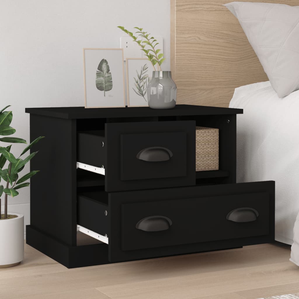 8720845792510_g_en_hd_1 vidaXL Bedside Cabinet Black 60x39x45 cm - Image 3