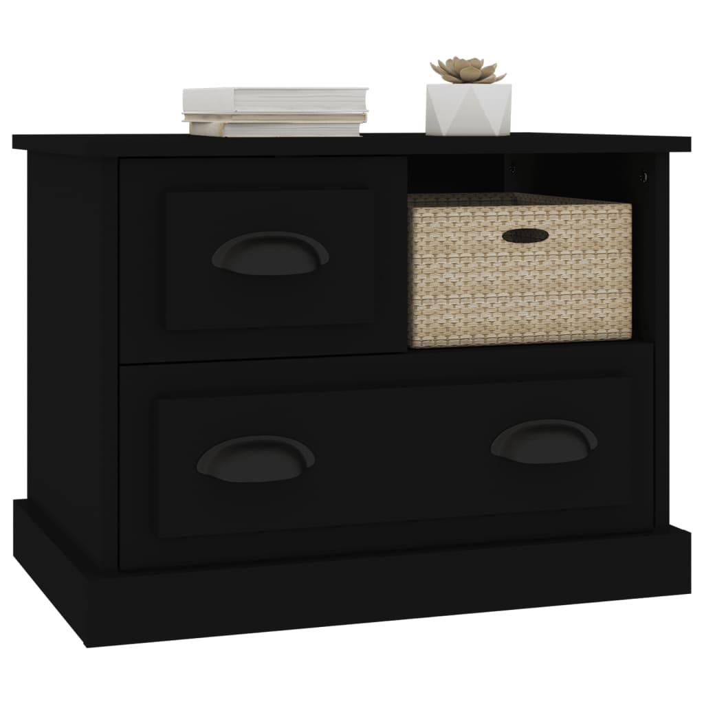 8720845792510_g_en_hd_2 vidaXL Bedside Cabinet Black 60x39x45 cm - Image 4