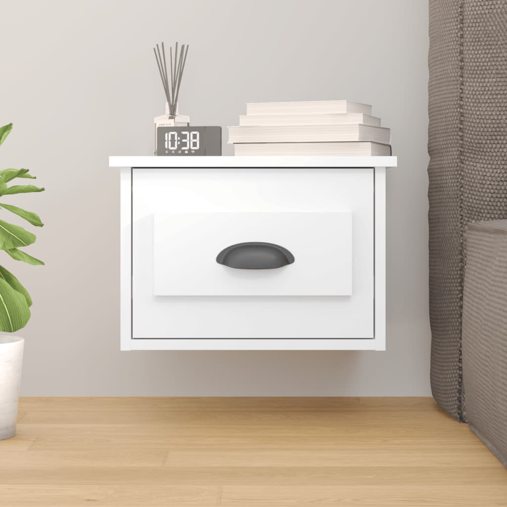 8720845792701_m_en_hd_1 vidaXL Wall-mounted Bedside Cabinet High Gloss White 41.5x36x28cm - Image 1