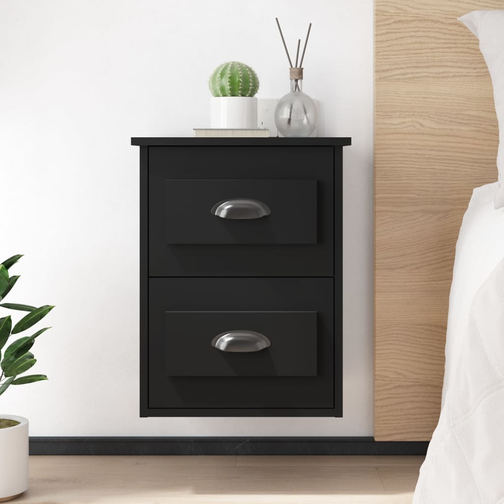 8720845792855_m_en_hd_1 vidaXL Wall-mounted Bedside Cabinets 2 pcs Black 41.5x36x53cm - Image 1