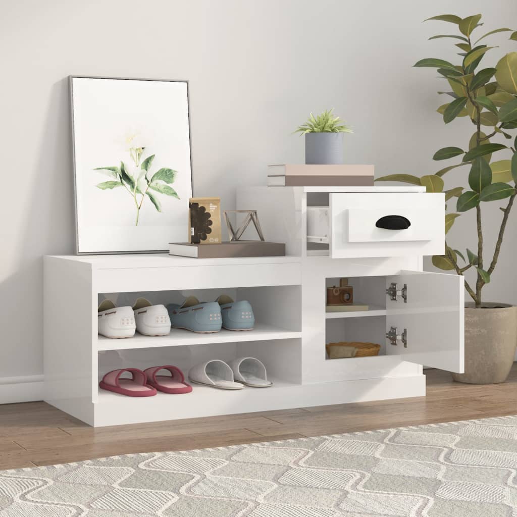 8720845793081_g_en_hd_1 vidaXL Shoe Cabinet High Gloss White 100x42x60 cm Engineered Wood - Image 4