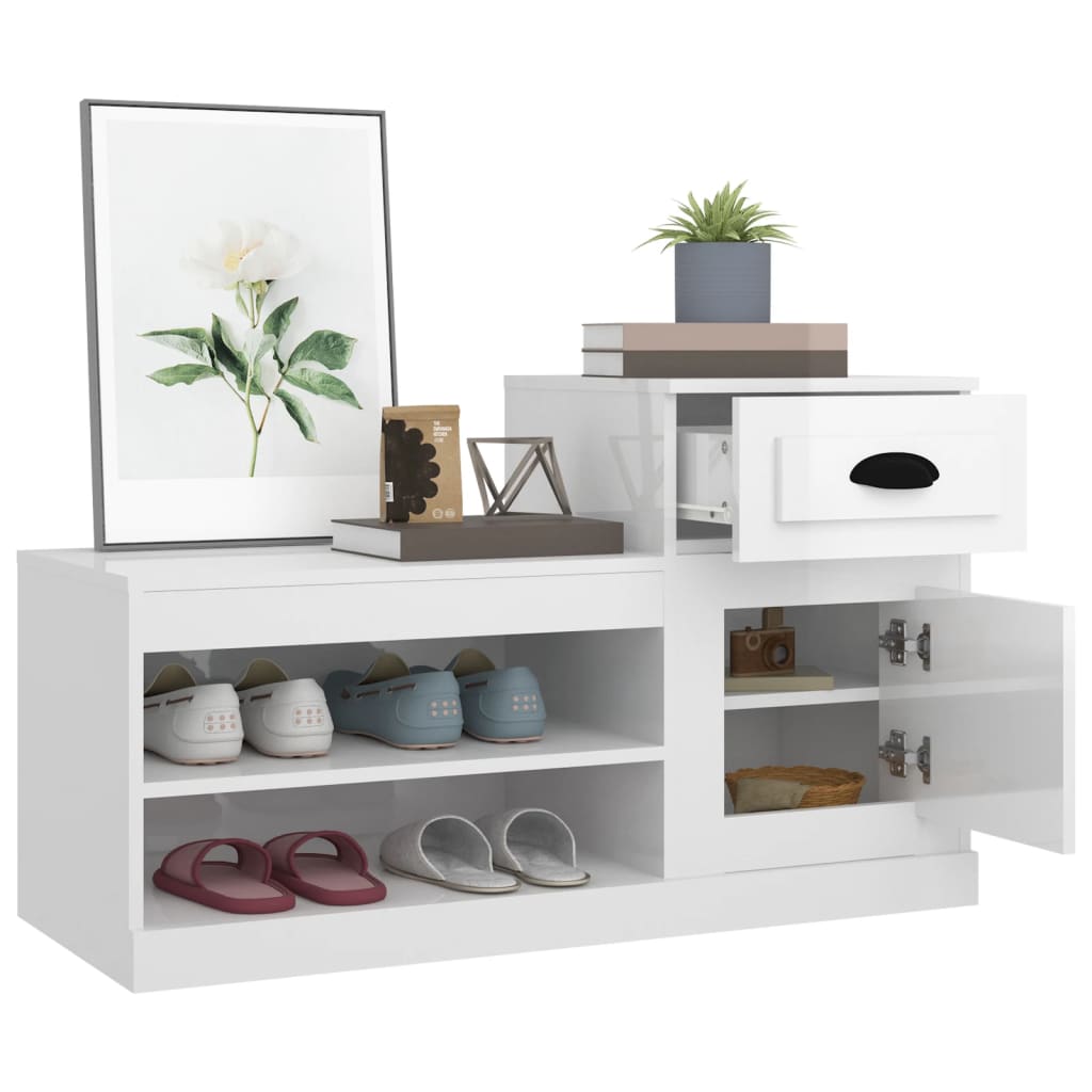 8720845793081_g_en_hd_3 vidaXL Shoe Cabinet High Gloss White 100x42x60 cm Engineered Wood - Image 6