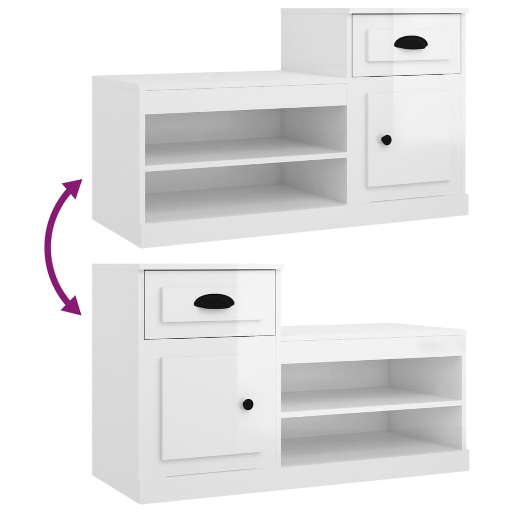 8720845793081_g_en_hd_7 vidaXL Shoe Cabinet High Gloss White 100x42x60 cm Engineered Wood - Image 10