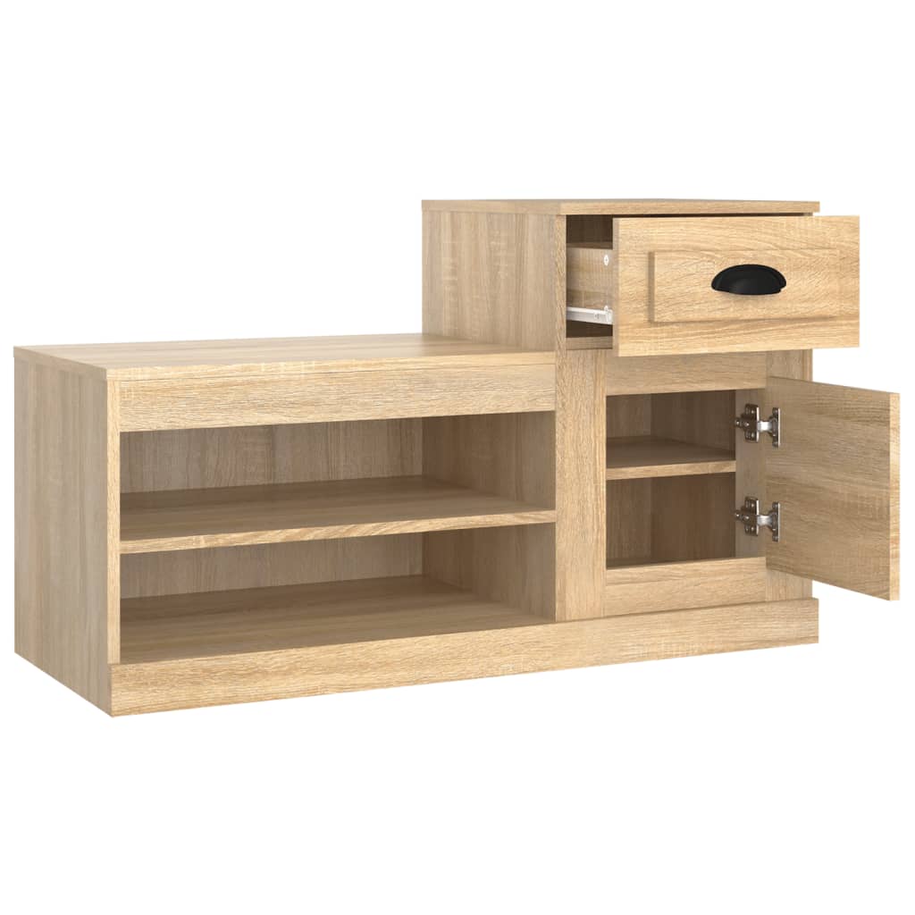 8720845793098_g_en_hd_6 vidaXL Shoe Cabinet Sonoma Oak 100x42x60 cm Engineered Wood - Image 9