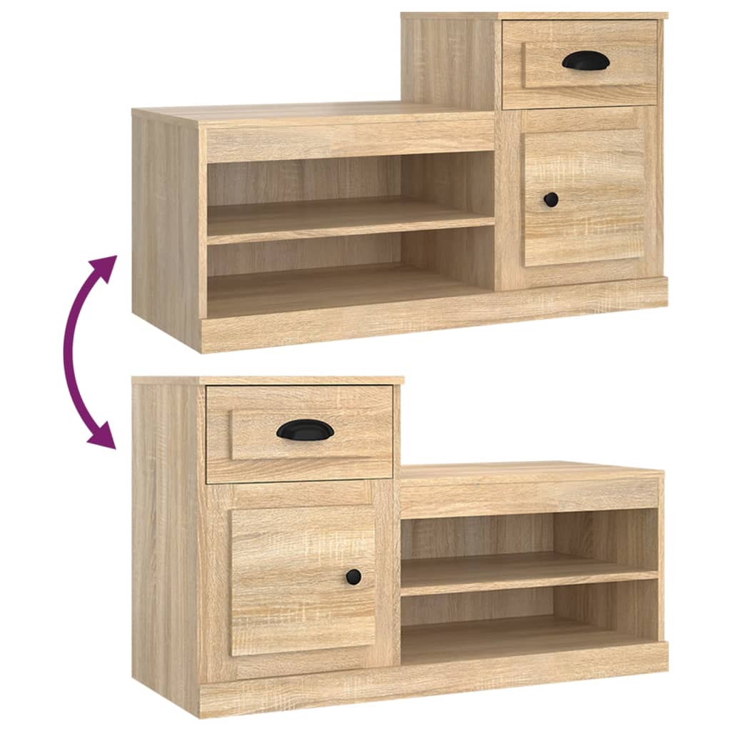 8720845793098_g_en_hd_7 vidaXL Shoe Cabinet Sonoma Oak 100x42x60 cm Engineered Wood - Image 10