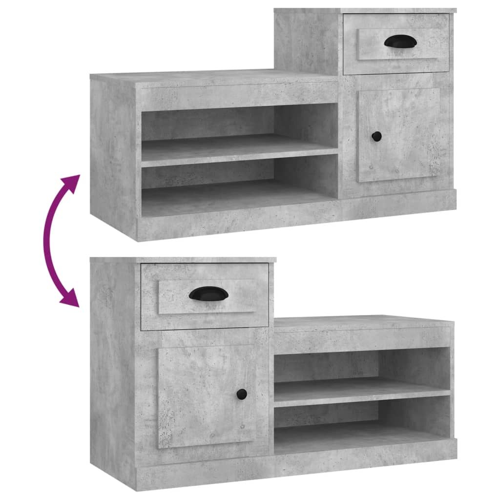 8720845793104_g_en_hd_7 vidaXL Shoe Cabinet Concrete Grey 100x42x60 cm Engineered Wood - Image 10