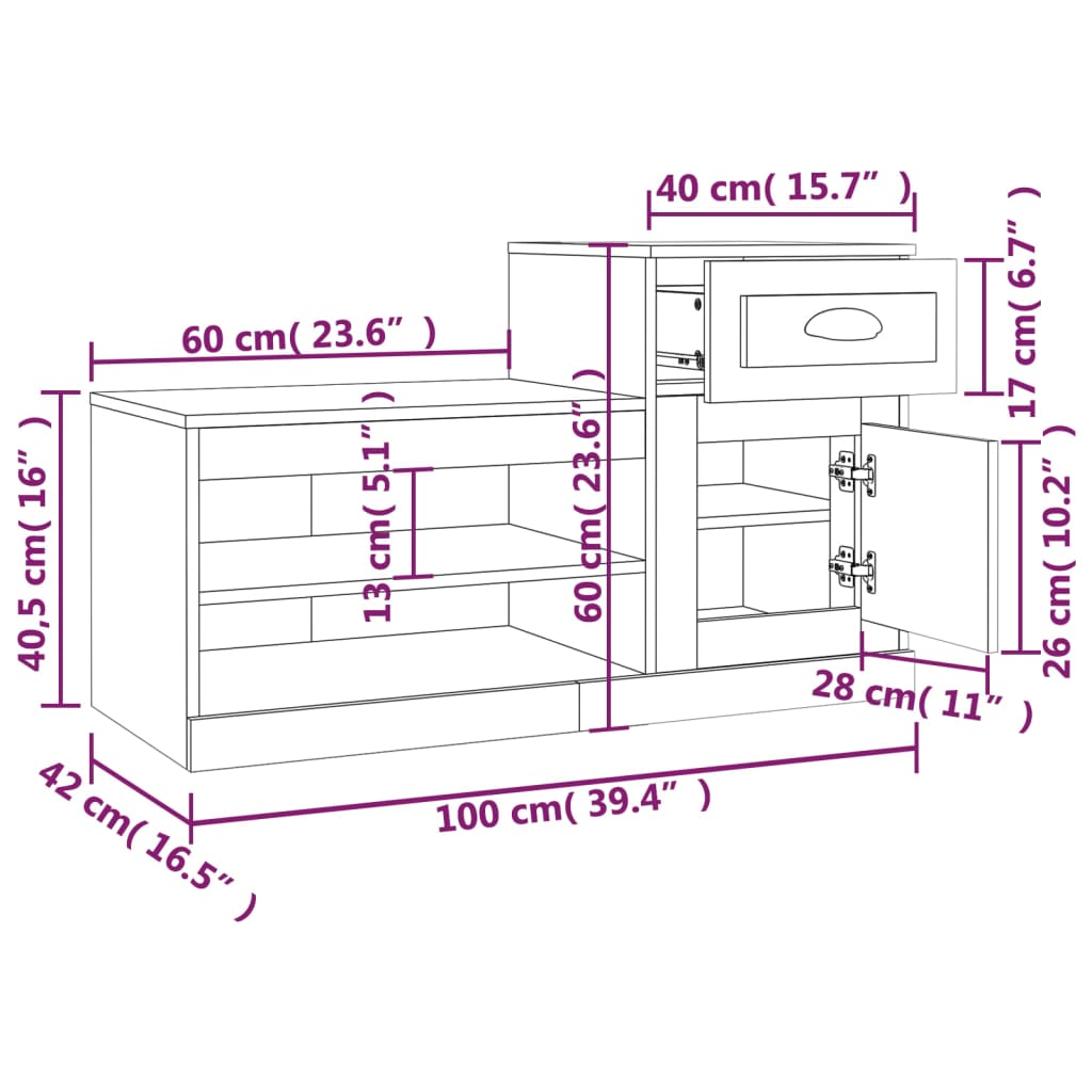 8720845793104_g_en_hd_9 vidaXL Shoe Cabinet Concrete Grey 100x42x60 cm Engineered Wood - Image 12