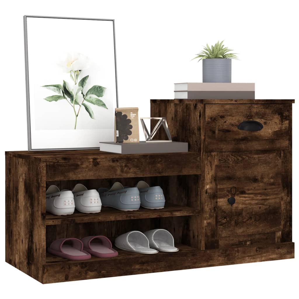 8720845793111_g_en_hd_2 vidaXL Shoe Cabinet Smoked Oak 100x42x60 cm Engineered Wood - Image 5