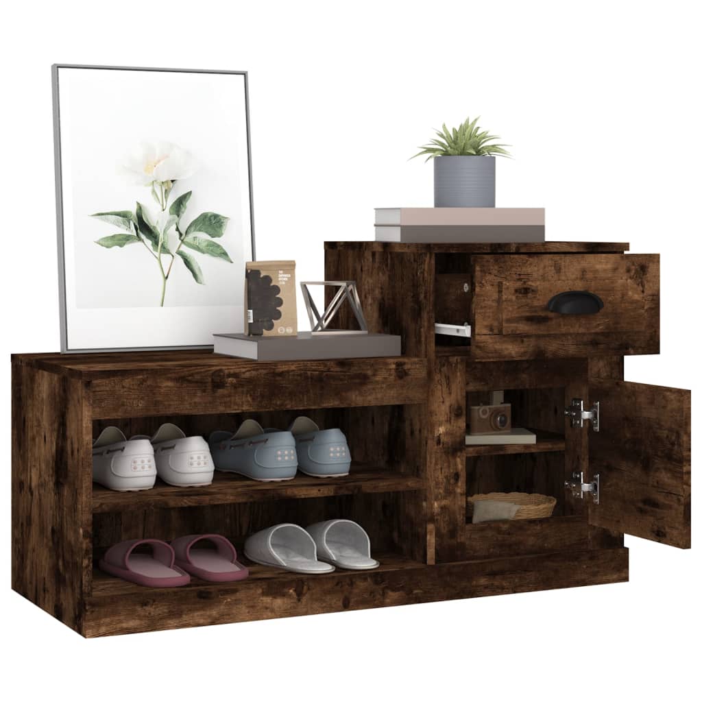 8720845793111_g_en_hd_3 vidaXL Shoe Cabinet Smoked Oak 100x42x60 cm Engineered Wood - Image 6
