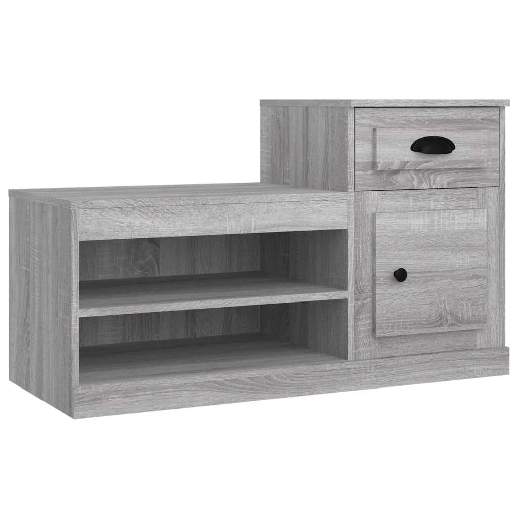 8720845793128_a_en_hd_1 vidaXL Shoe Cabinet Grey Sonoma 100x42x60 cm Engineered Wood - Image 2