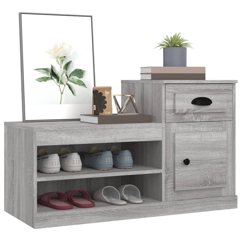 8720845793128_g_en_hd_2 vidaXL Shoe Cabinet Grey Sonoma 100x42x60 cm Engineered Wood - Image 5