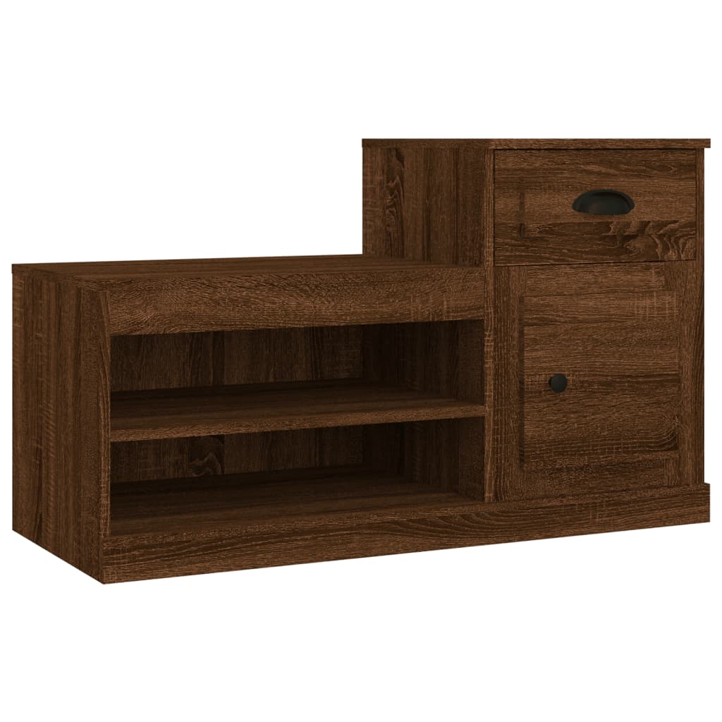 8720845793135_a_en_hd_1 vidaXL Shoe Cabinet Brown Oak 100x42x60 cm Engineered Wood - Image 2
