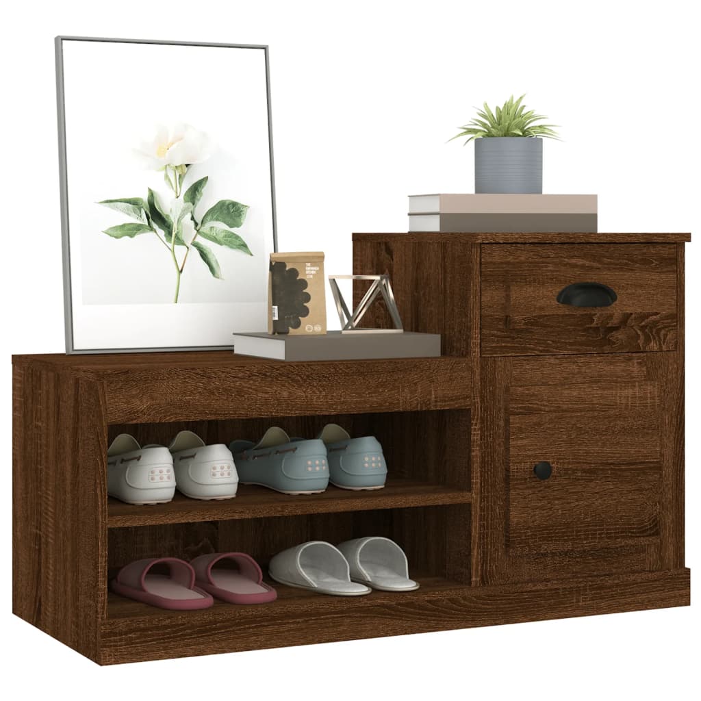 8720845793135_g_en_hd_2 vidaXL Shoe Cabinet Brown Oak 100x42x60 cm Engineered Wood - Image 5