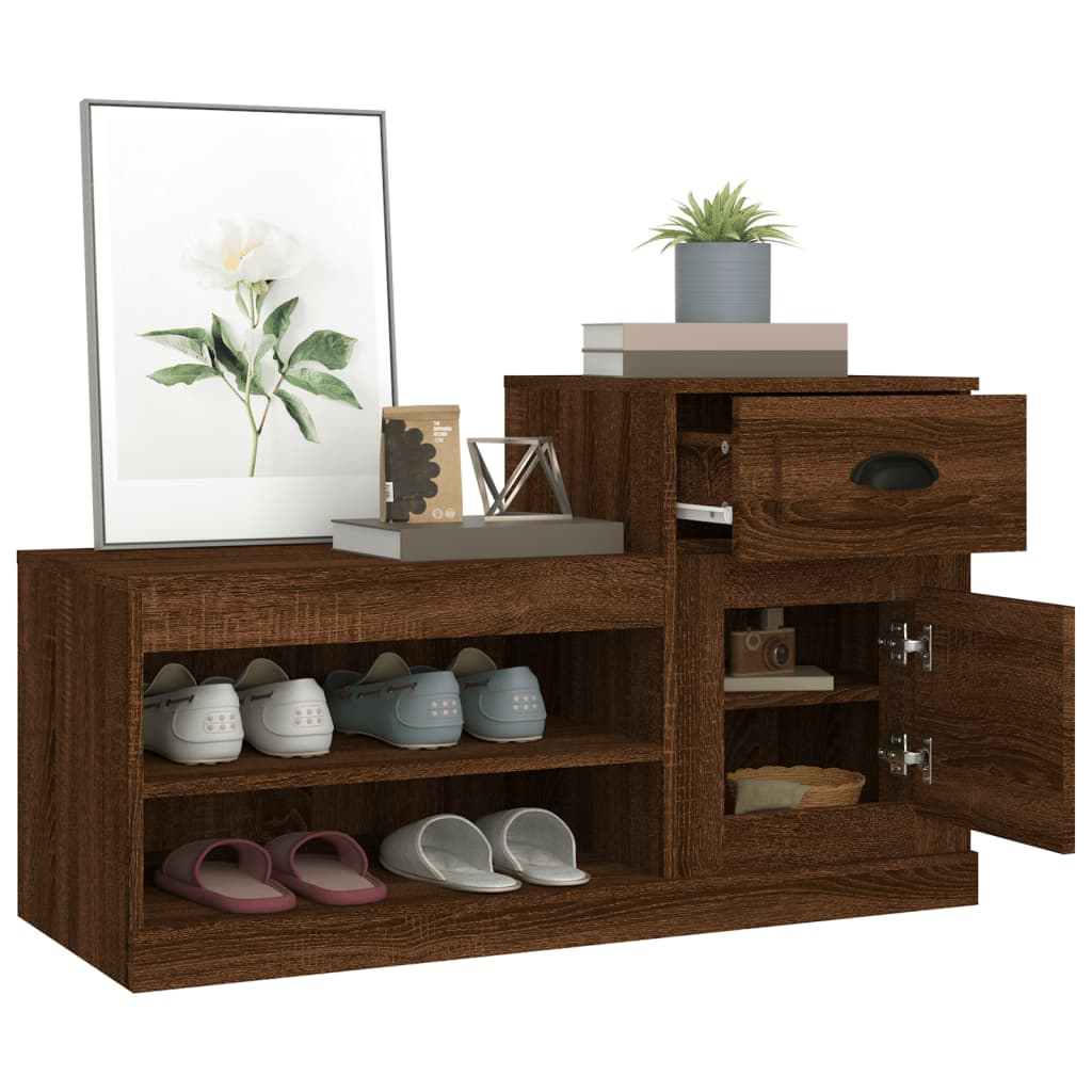 8720845793135_g_en_hd_3 vidaXL Shoe Cabinet Brown Oak 100x42x60 cm Engineered Wood - Image 6