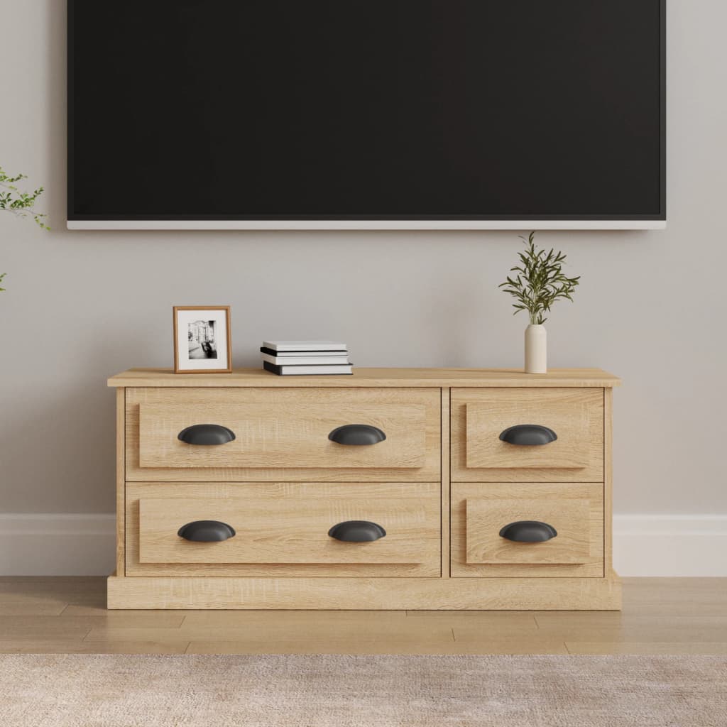 8720845793418_m_en_hd_1 vidaXL TV Cabinet Sonoma Oak 100x35.5x45 cm Engineered Wood - Image 1
