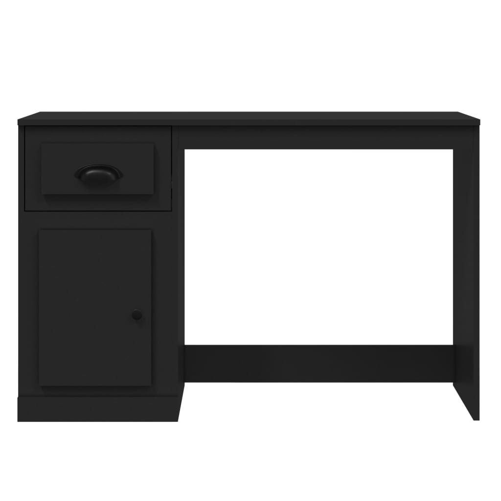 8720845793630_g_en_hd_4 vidaXL Desk with Drawer Black 115x50x75 cm Engineered Wood - Image 7