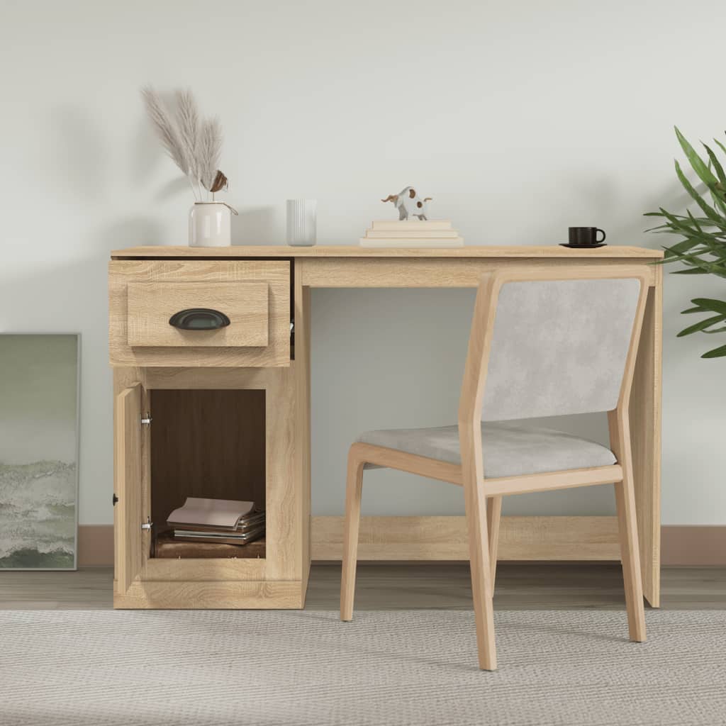 8720845793654_g_en_hd_1 vidaXL Desk with Drawer Sonoma Oak 115x50x75 cm Engineered Wood - Image 4