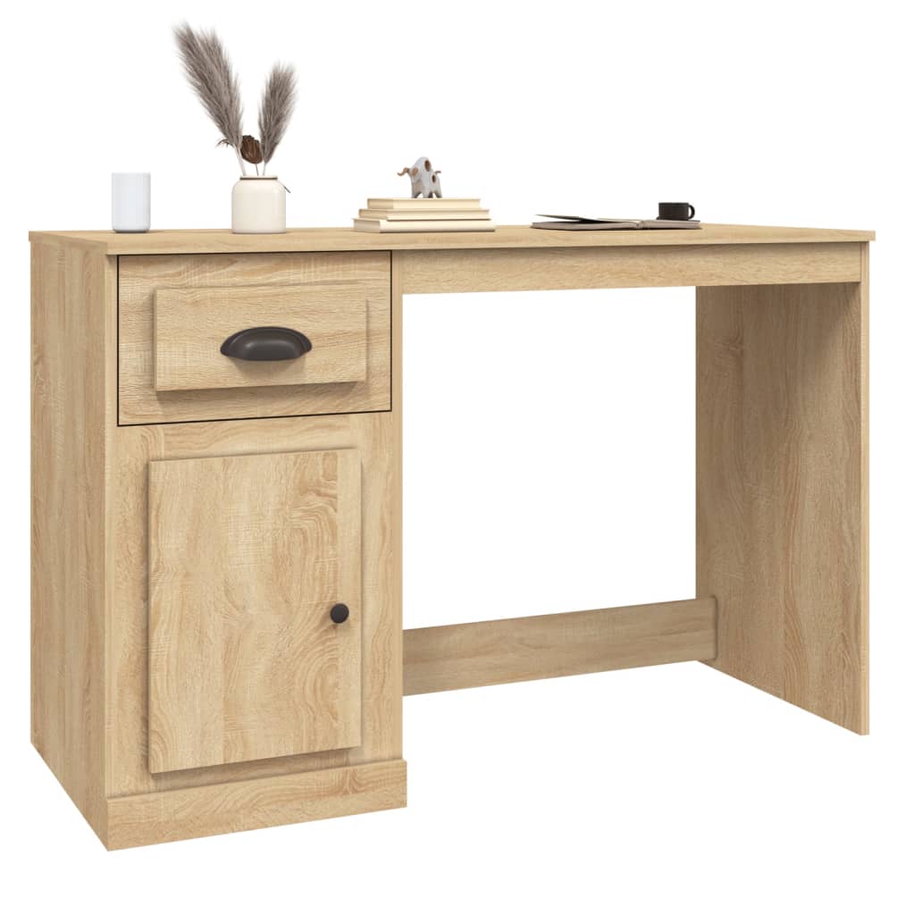 8720845793654_g_en_hd_2 vidaXL Desk with Drawer Sonoma Oak 115x50x75 cm Engineered Wood - Image 5