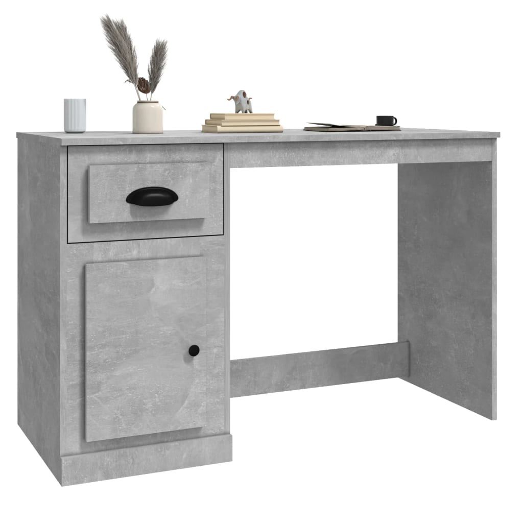 8720845793661_g_en_hd_2 vidaXL Desk with Drawer Concrete Grey 115x50x75 cm Engineered Wood - Image 5