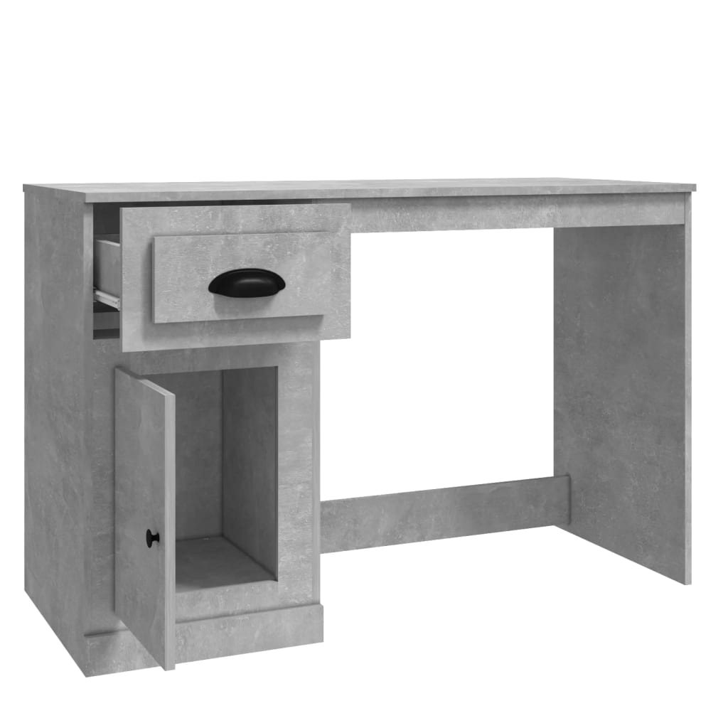 8720845793661_g_en_hd_6 vidaXL Desk with Drawer Concrete Grey 115x50x75 cm Engineered Wood - Image 9