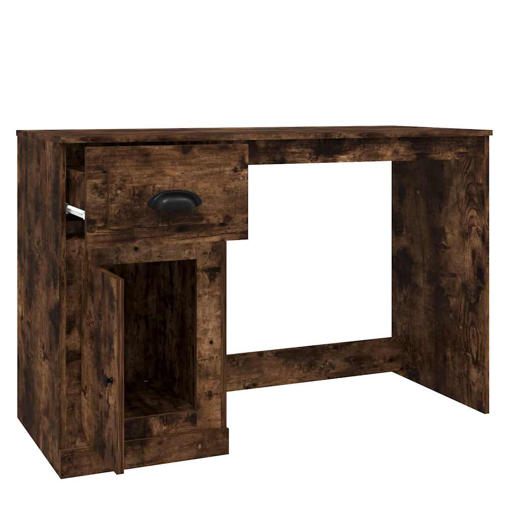 8720845793678_g_en_hd_6 vidaXL Desk with Drawer Smoked Oak 115x50x75 cm Engineered Wood - Image 9