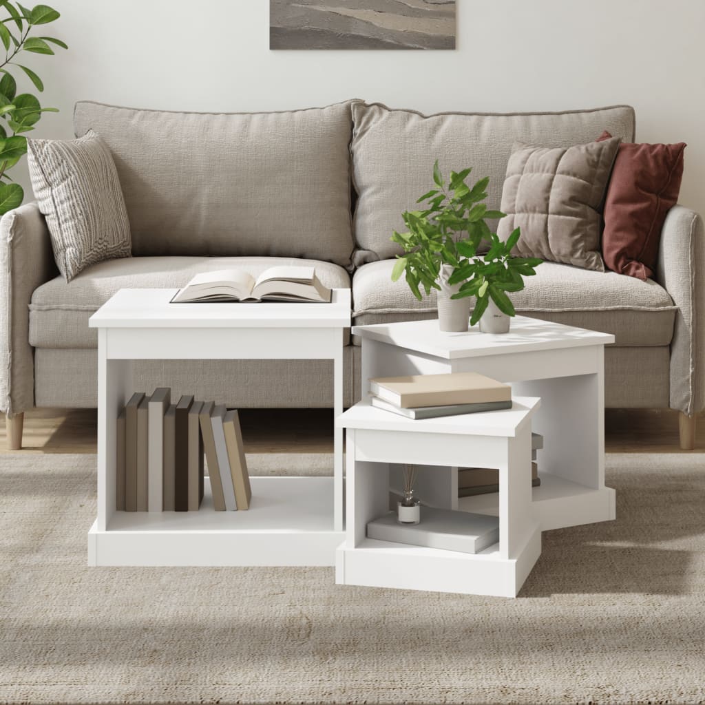 8720845793784_m_en_hd_1 vidaXL Coffee Tables 3 pcs White Engineered Wood - Image 1