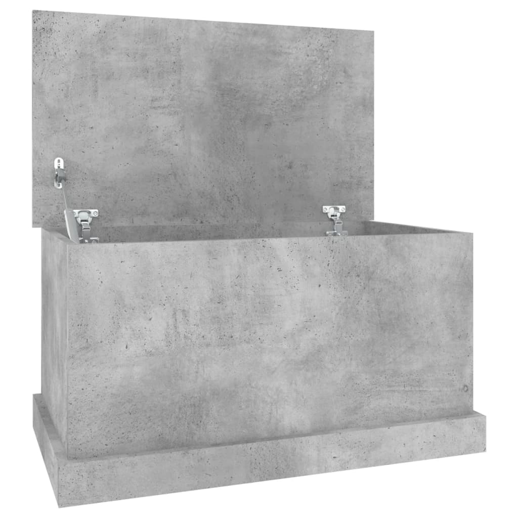 8720845793982_a_en_hd_1 vidaXL Storage Box Concrete Grey 70x40x38 cm Engineered Wood - Image 2