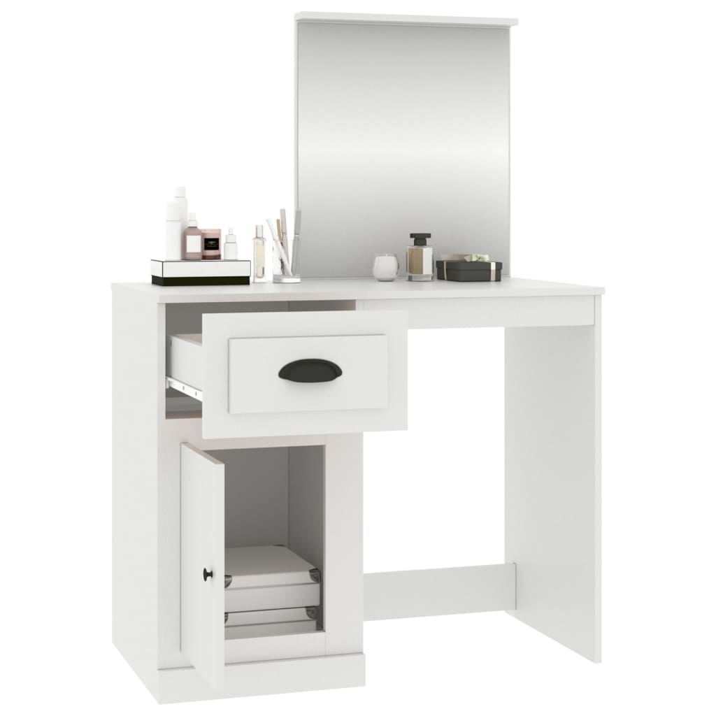 8720845794026_g_en_hd_3 vidaXL Dressing Table with Mirror White 90x50x132.5 cm Engineered Wood - Image 6