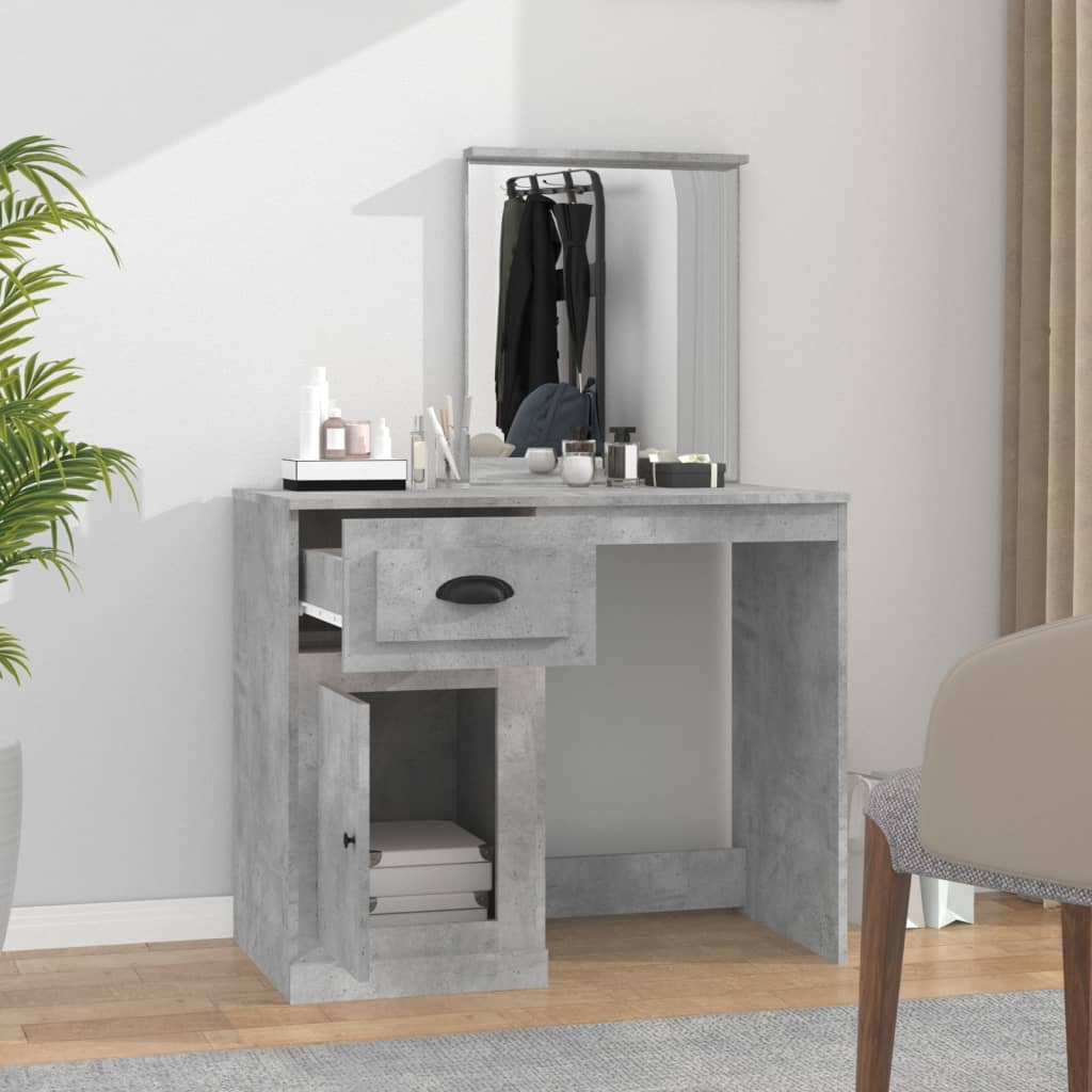 8720845794064_g_en_hd_1 vidaXL Dressing Table with Mirror Concrete Grey 90x50x132.5 cm Engineered Wood - Image 4