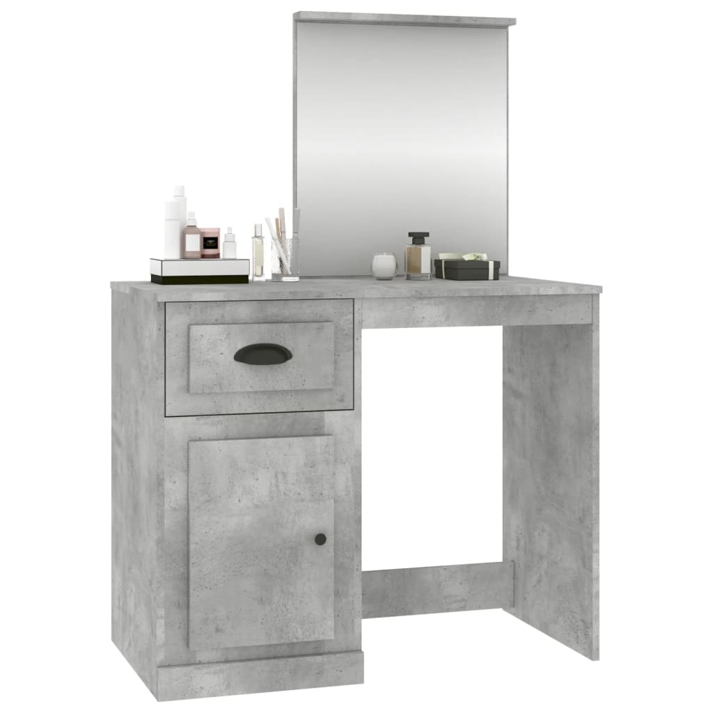 8720845794064_g_en_hd_2 vidaXL Dressing Table with Mirror Concrete Grey 90x50x132.5 cm Engineered Wood - Image 5