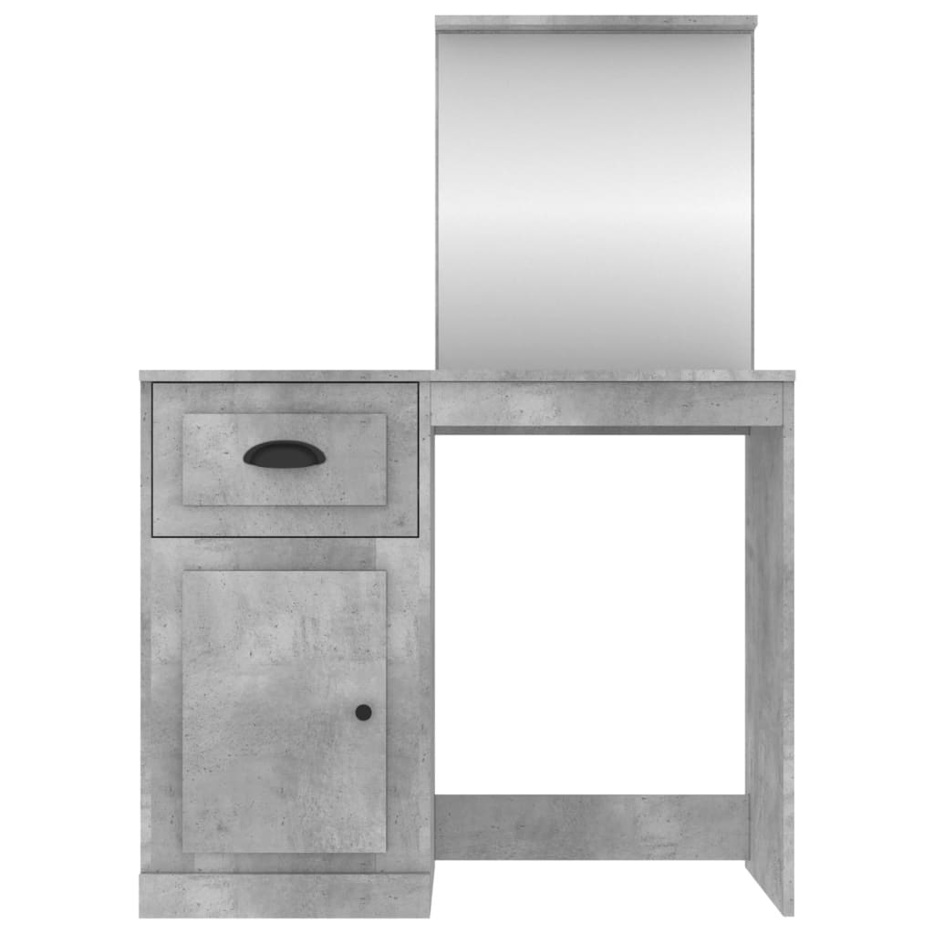 8720845794064_g_en_hd_4 vidaXL Dressing Table with Mirror Concrete Grey 90x50x132.5 cm Engineered Wood - Image 7