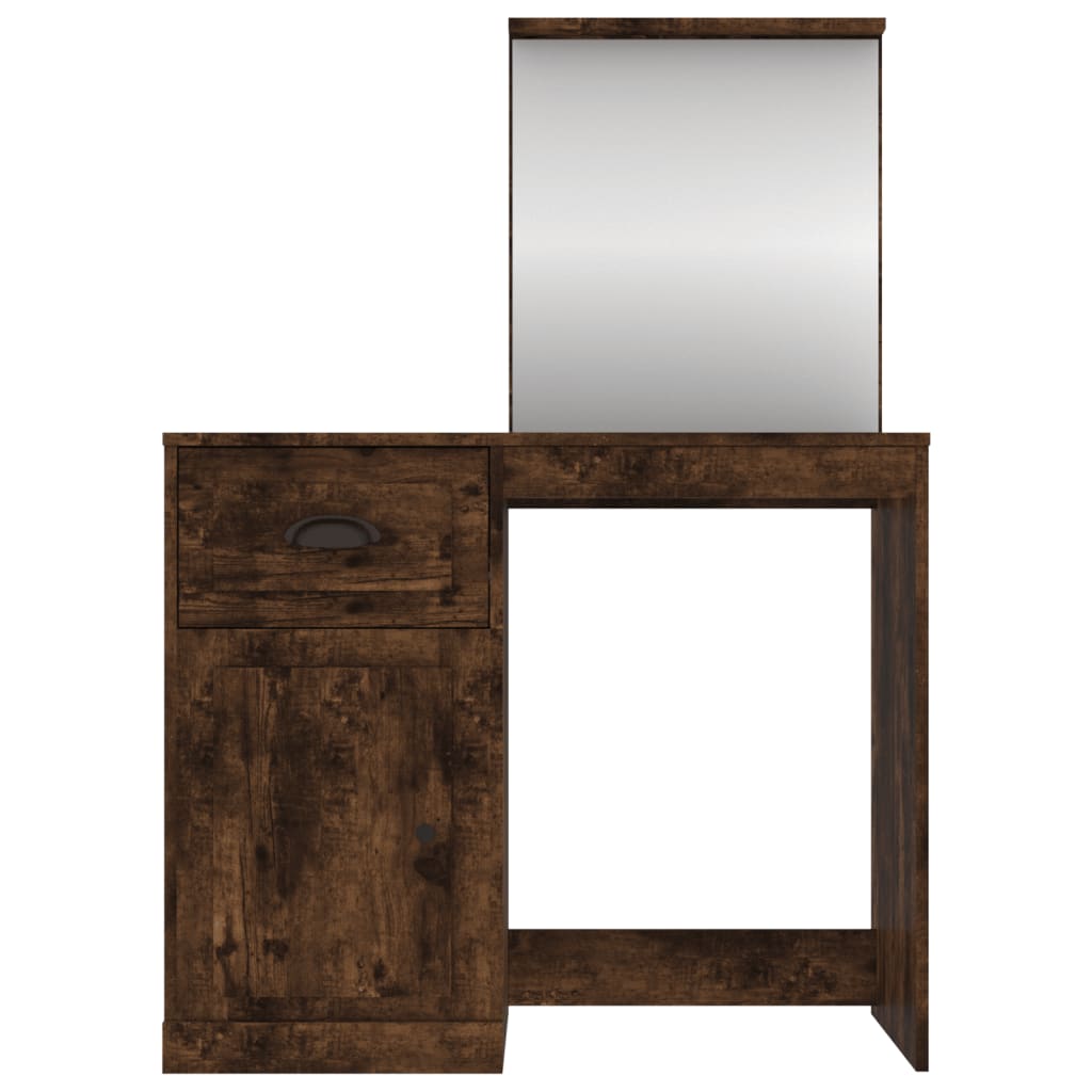 8720845794071_g_en_hd_4 vidaXL Dressing Table with Mirror Smoked Oak 90x50x132.5 cm Engineered Wood - Image 7