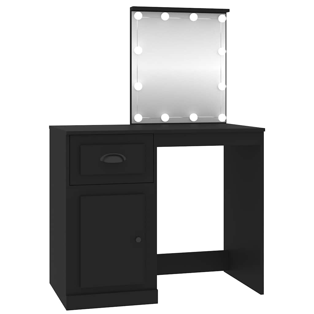 8720845794118_a_en_hd_1 vidaXL Dressing Table with LED Black 90x50x132.5 cm Engineered Wood - Image 2
