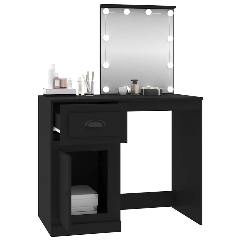 8720845794118_g_en_hd_3 vidaXL Dressing Table with LED Black 90x50x132.5 cm Engineered Wood - Image 6