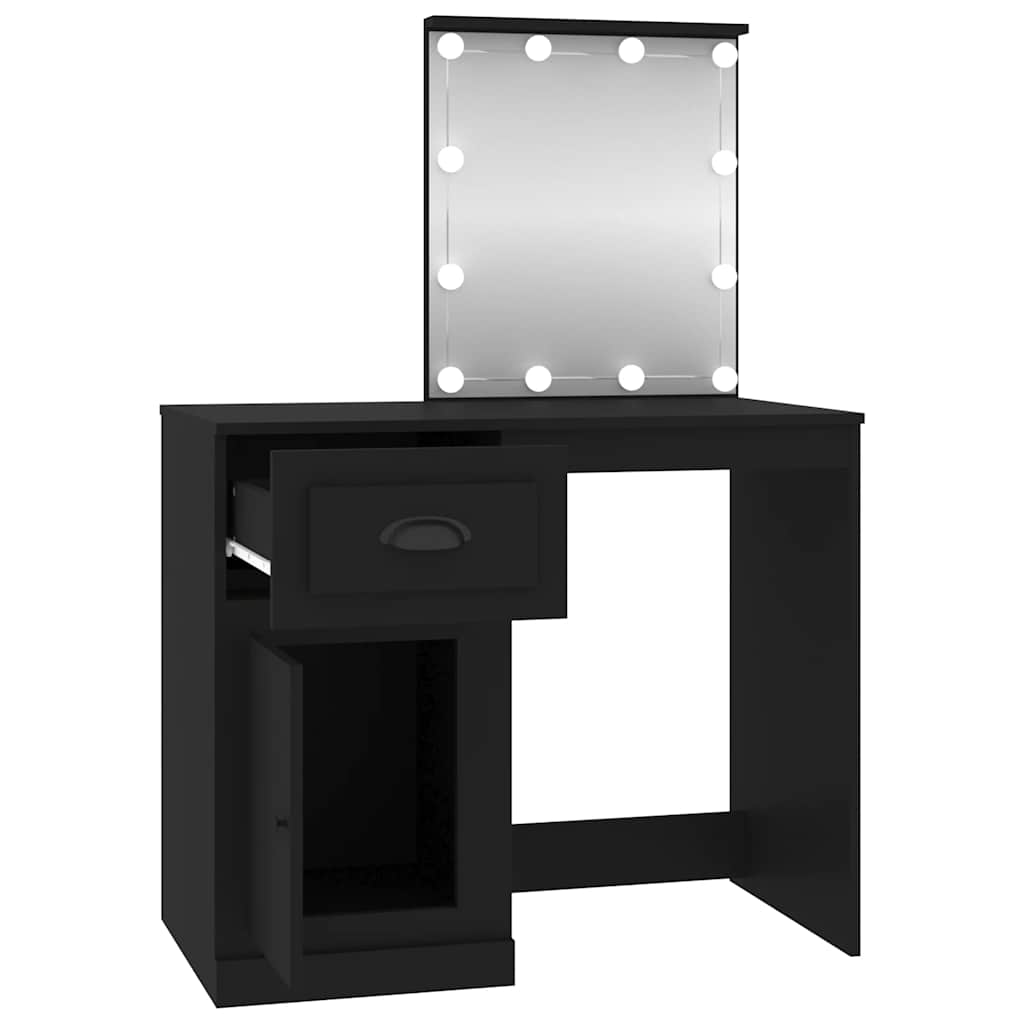 8720845794118_g_en_hd_5 vidaXL Dressing Table with LED Black 90x50x132.5 cm Engineered Wood - Image 8