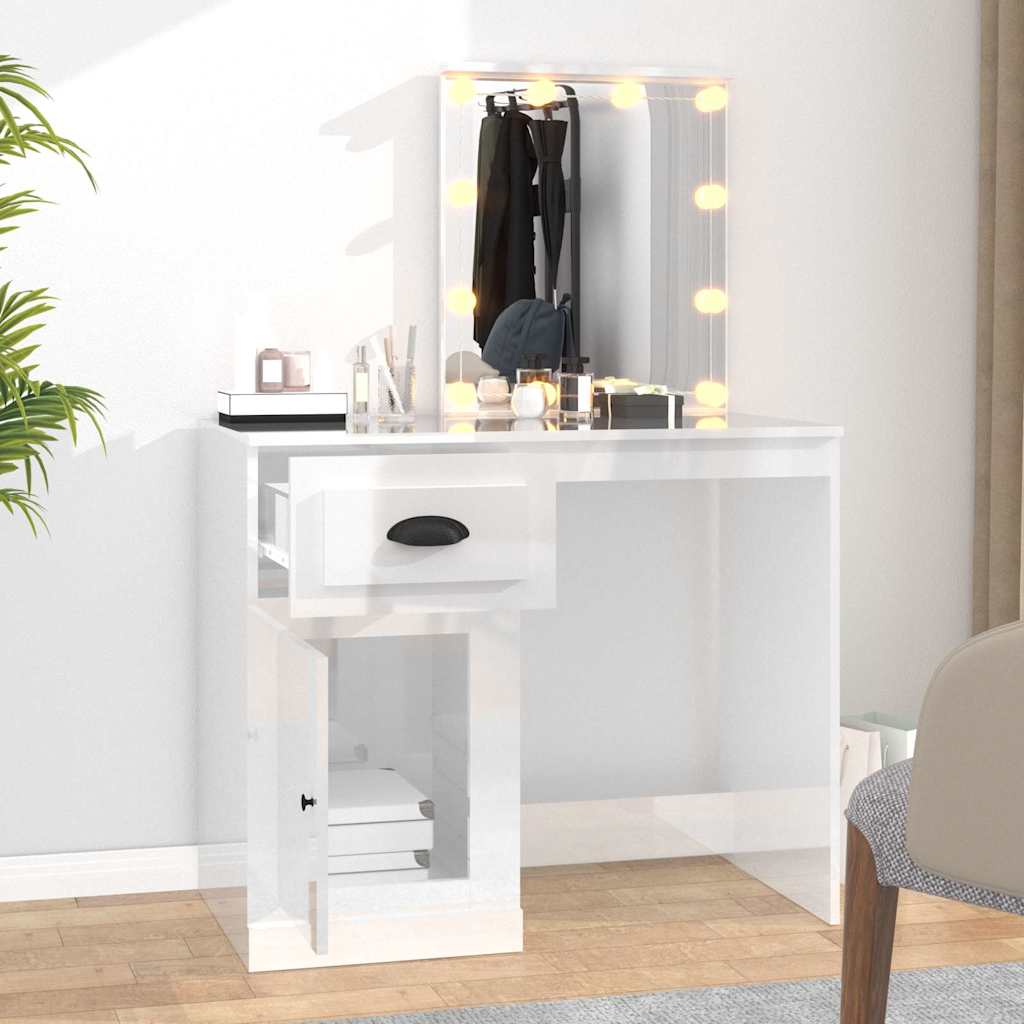 8720845794125_g_en_hd_1 vidaXL Dressing Table with LED High Gloss White 90x50x132.5 cm Engineered Wood - Image 4