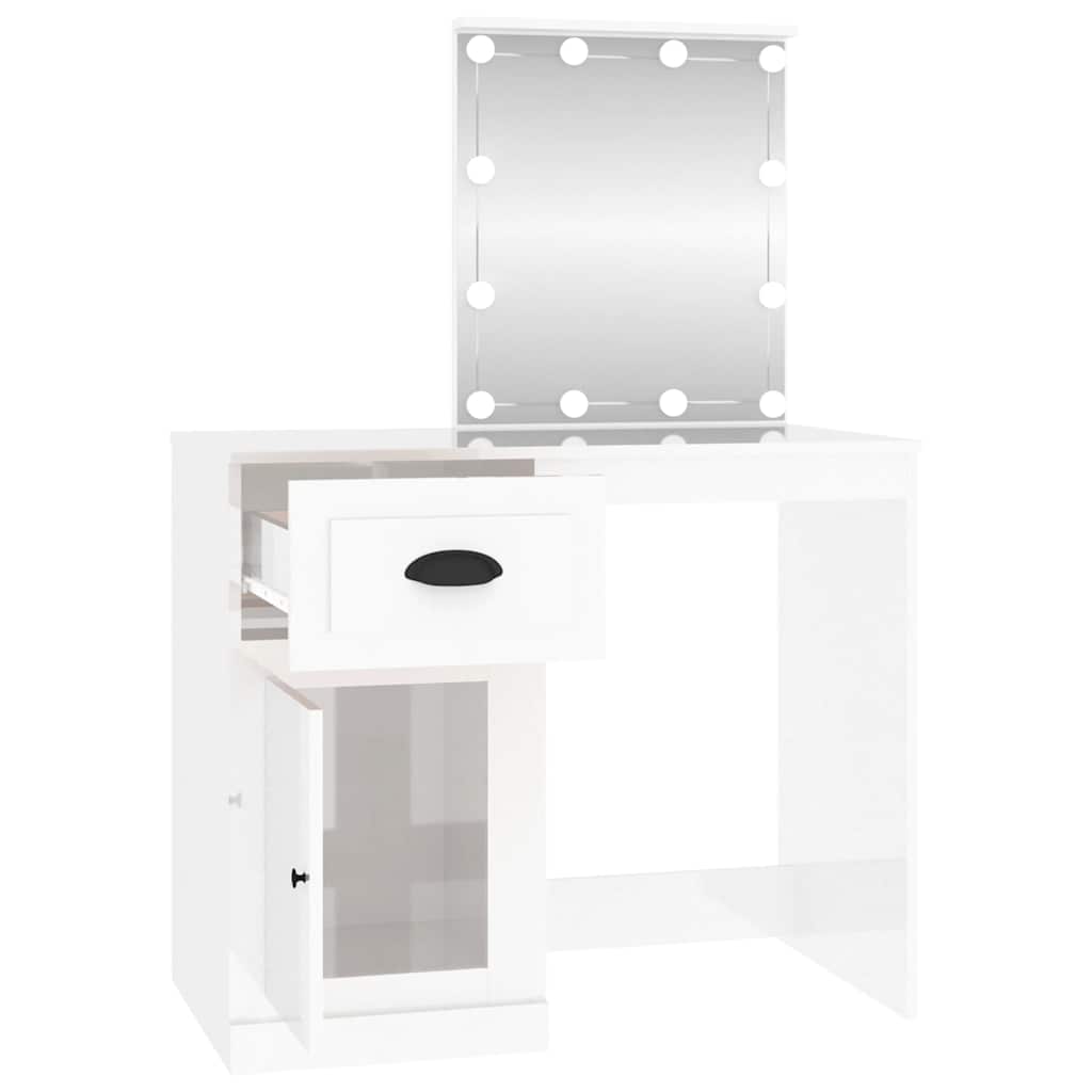 8720845794125_g_en_hd_5 vidaXL Dressing Table with LED High Gloss White 90x50x132.5 cm Engineered Wood - Image 8