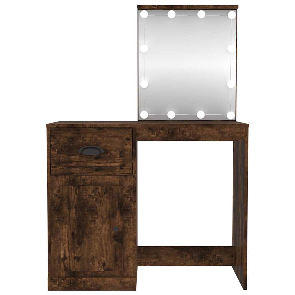 8720845794156_g_en_hd_4 vidaXL Dressing Table with LED Smoked Oak 90x50x132.5 cm Engineered Wood - Image 7
