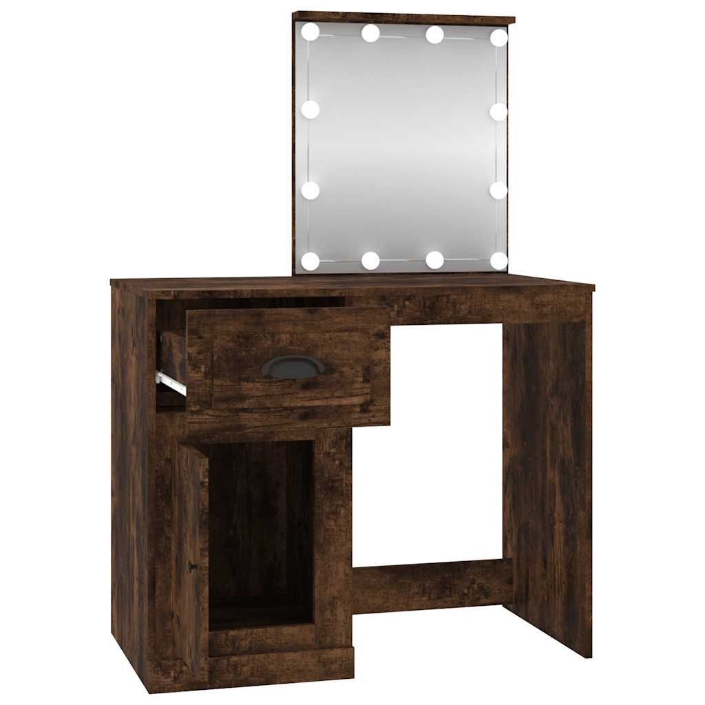 8720845794156_g_en_hd_5 vidaXL Dressing Table with LED Smoked Oak 90x50x132.5 cm Engineered Wood - Image 8