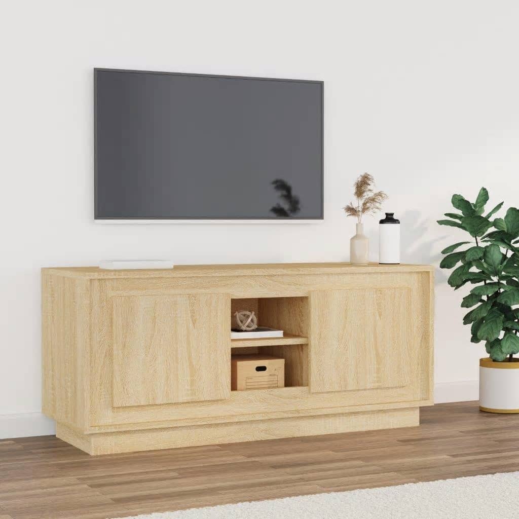 8720845794453_m_en_hd_1 vidaXL TV Cabinet Sonoma Oak 102x35x45 cm Engineered Wood - Image 1