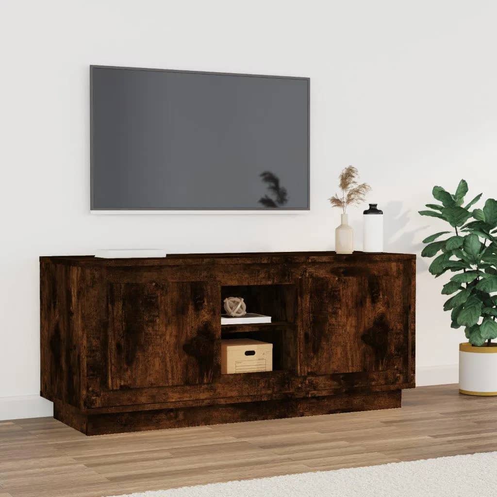 8720845794477_m_en_hd_1 vidaXL TV Cabinet Smoked Oak 102x35x45 cm Engineered Wood - Image 1